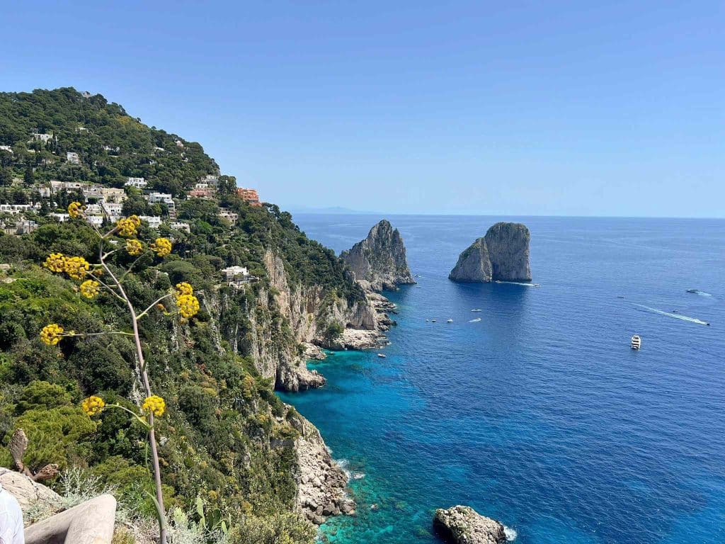 Faraglioni from capri island
