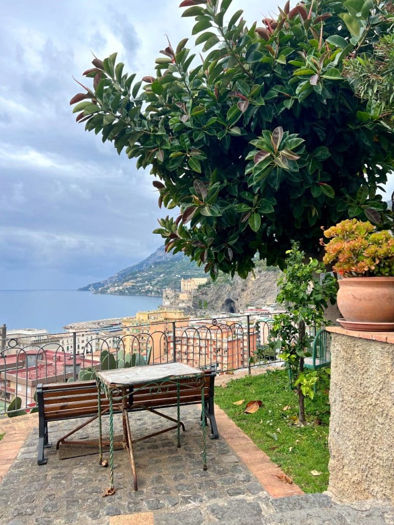 View from the Path of Lemons on the Amalfi Coast