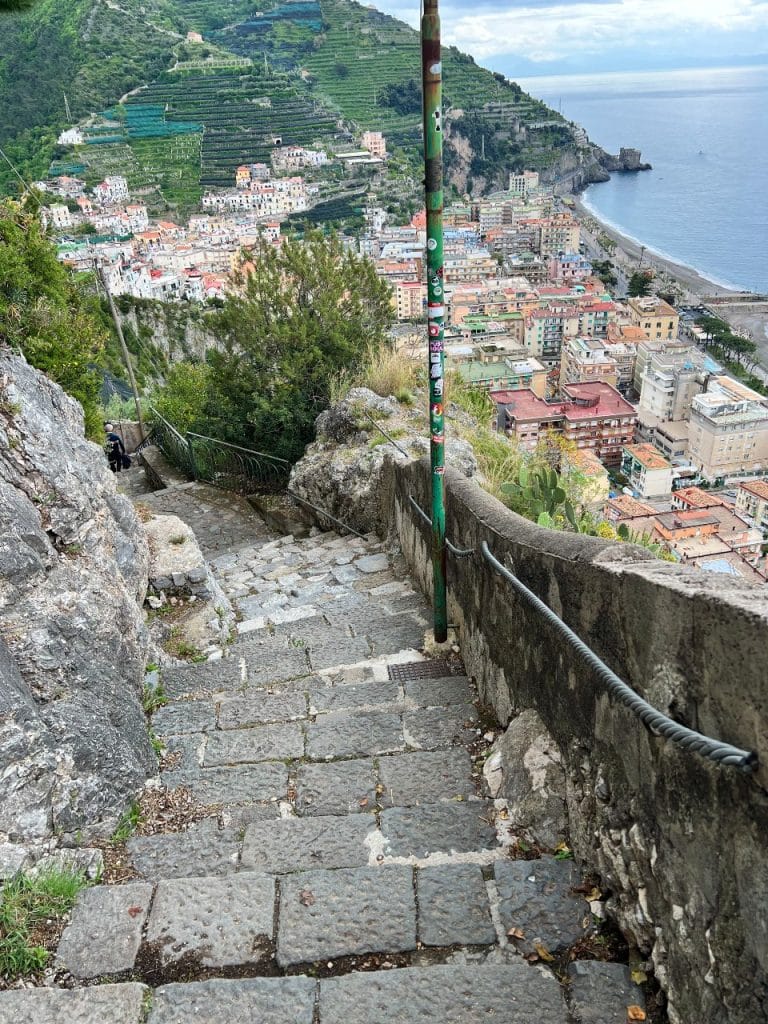 stairs from Maiori on the Path of Lemons