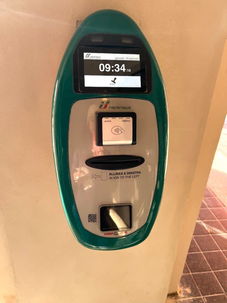 Italy mistake - validate your train ticket