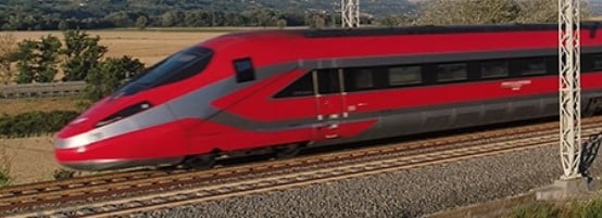 Frecciarossa train in Italy