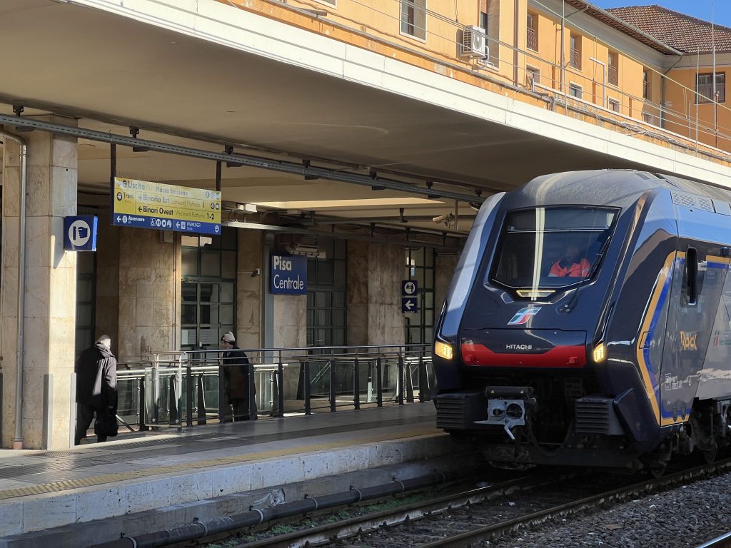 Train station Pisa Centrale in Italy
